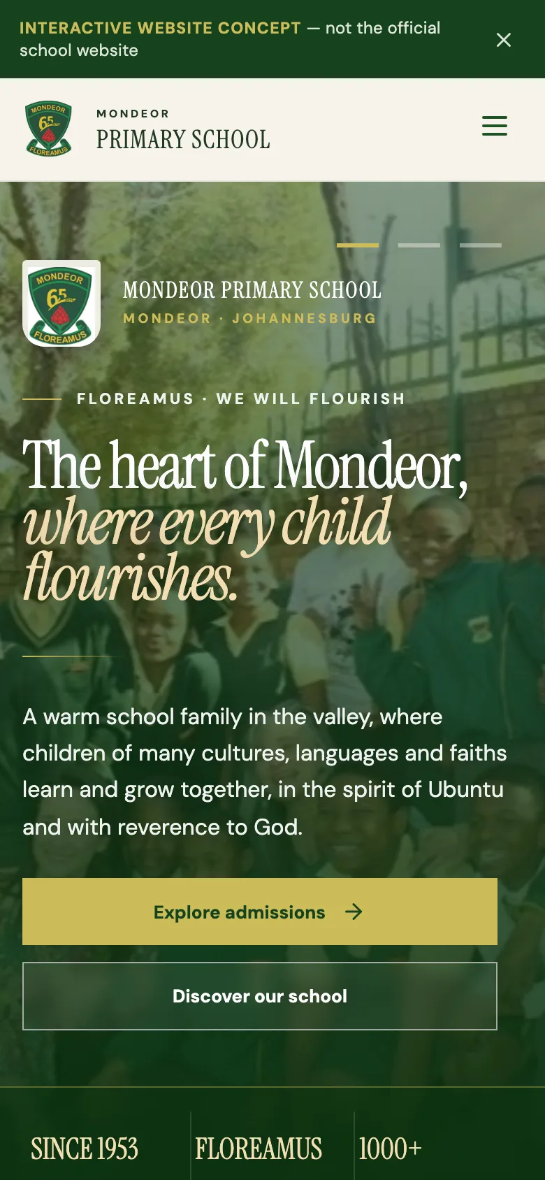 Mondeor Primary concept on a phone